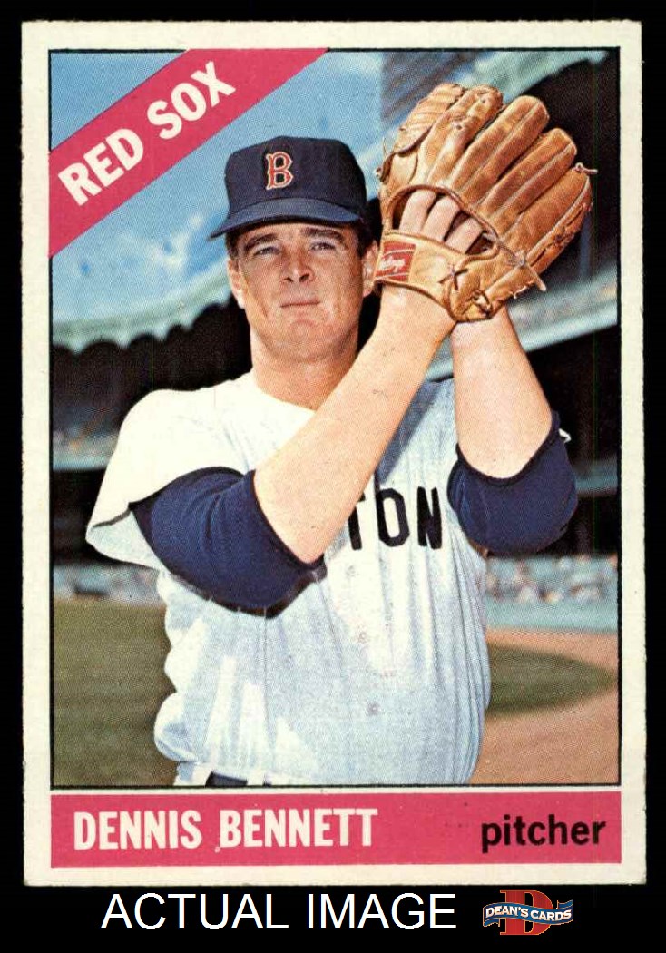 运动纪念品 卡片 棒球  1966 topps #491  dennis bennett ex/mt l32