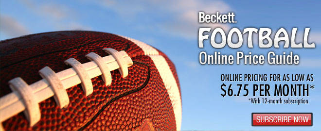 Beckett Football Online Price Guide