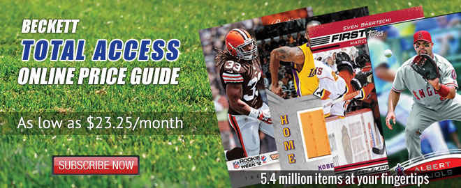 Beckett Total Access Online Price Guide
