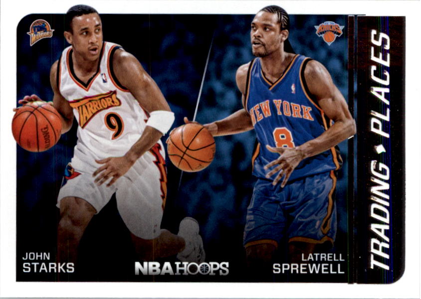 2014-15 hoops trading places #4 john starks latrell sprewell