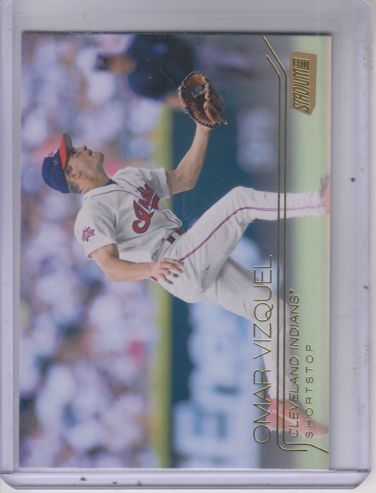 2015 Stadium Club Gold 278 Omar Vizquel NM MT Triple I Sportscards