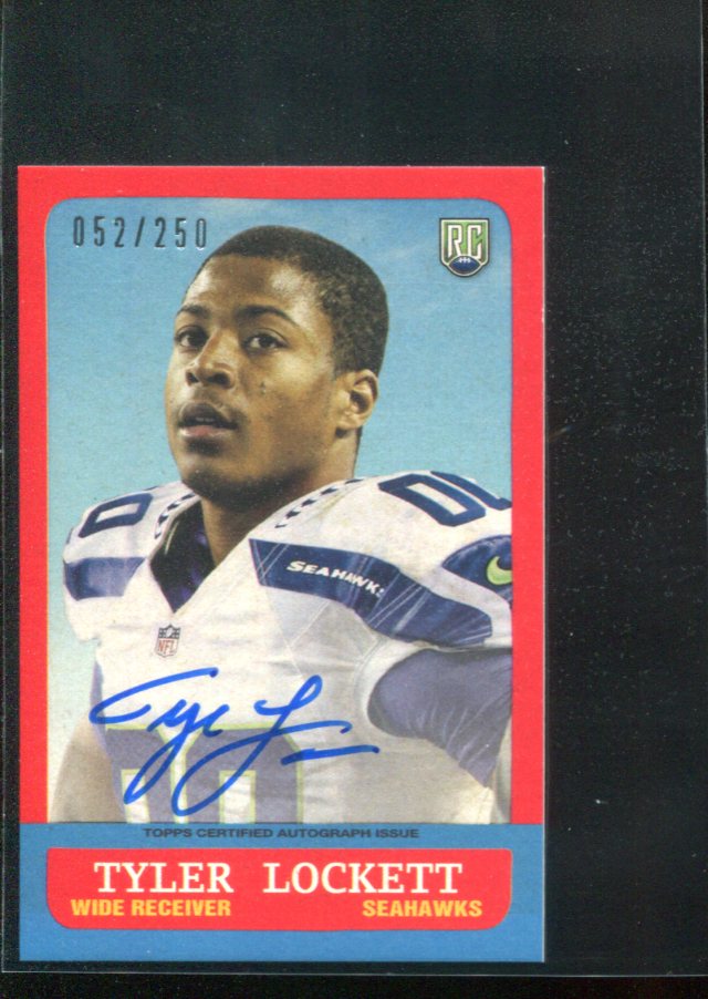 2015 Topps 63 Mini Autographs 63ATL Tyler Lockett Auto Rookie Card RC 