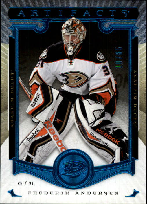 2015 16 Artifacts Sapphire 30 Frederik Andersen NM MT