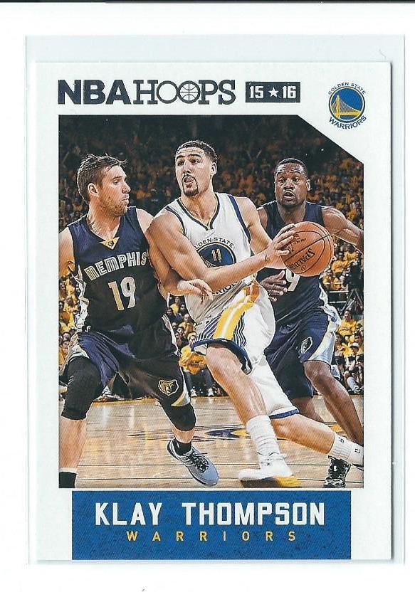 2015-16 hoops #162 klay thompson warriors