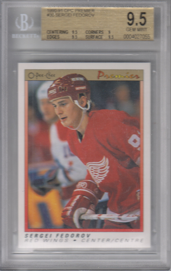 1990-91 OPC Premier #30 Sergei Fedorov RC