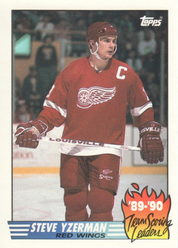 1990-91 Topps Team Scoring Leaders #19 Steve Yzerman