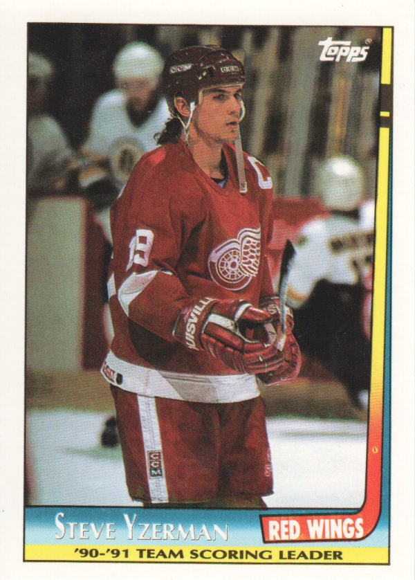 1991-92 Topps Team Scoring Leaders #3 Steve Yzerman
