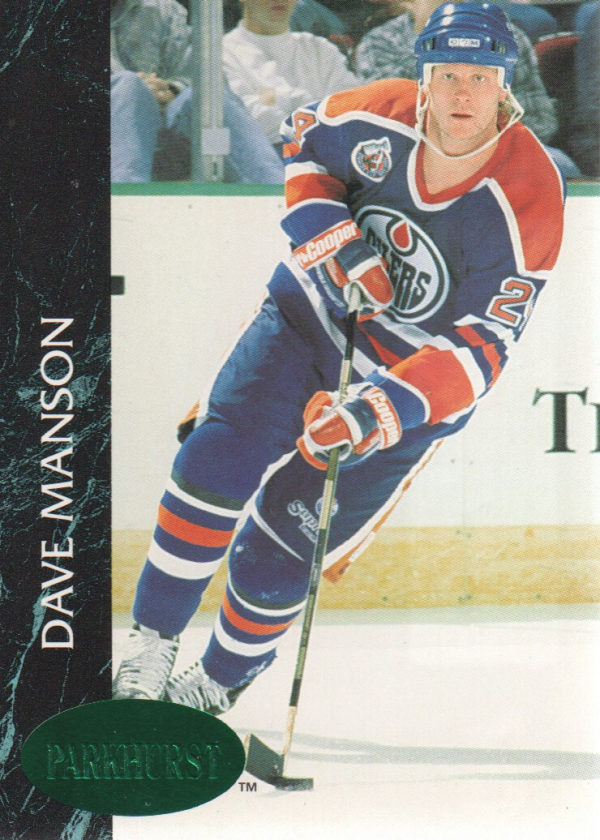1992-93 Parkhurst Emerald Ice #47 Dave Manson