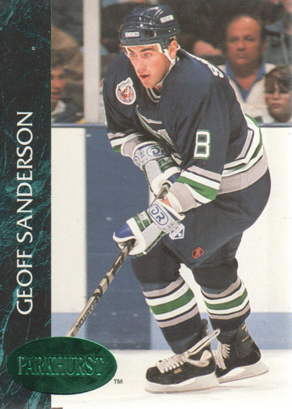 1992-93 Parkhurst Emerald Ice #62 Geoff Sanderson