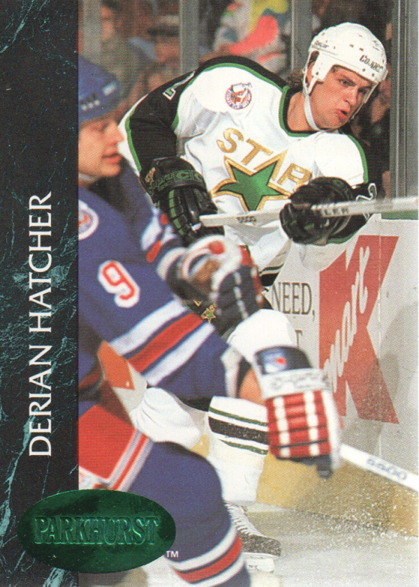 1992-93 Parkhurst Emerald Ice #72 Derian Hatcher