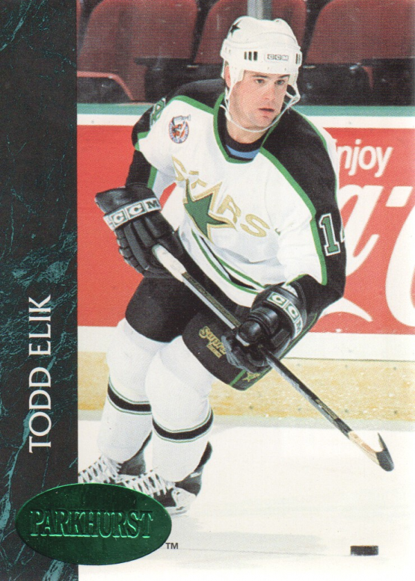 1992-93 Parkhurst Emerald Ice #77 Todd Elik