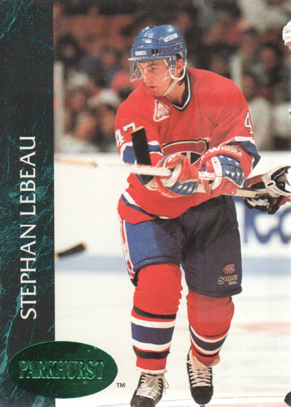 1992-93 Parkhurst Emerald Ice #82 Stephan Lebeau
