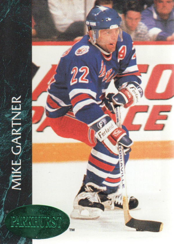 1992-93 Parkhurst Emerald Ice #108 Mike Gartner