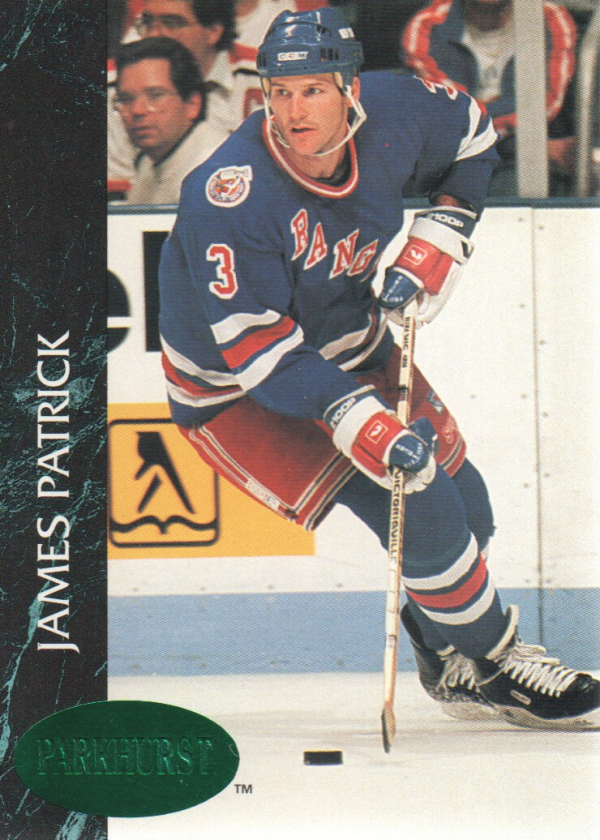 1992-93 Parkhurst Emerald Ice #113 James Patrick