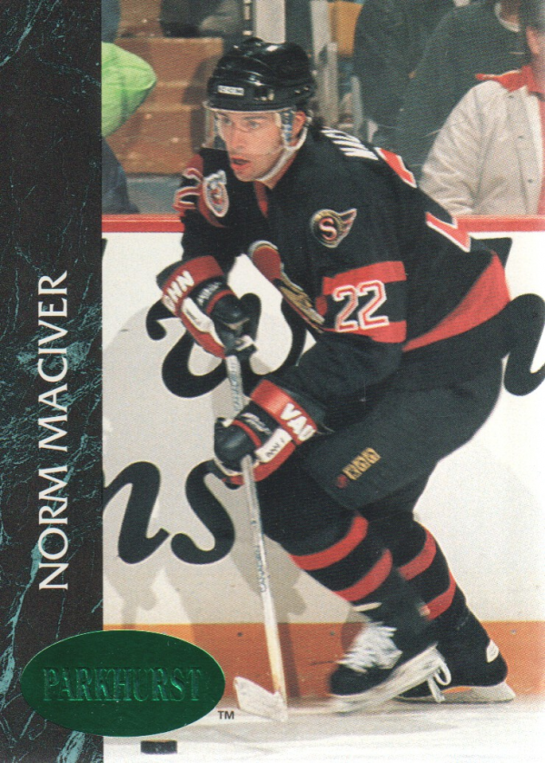 1992-93 Parkhurst Emerald Ice #117 Norm Maciver