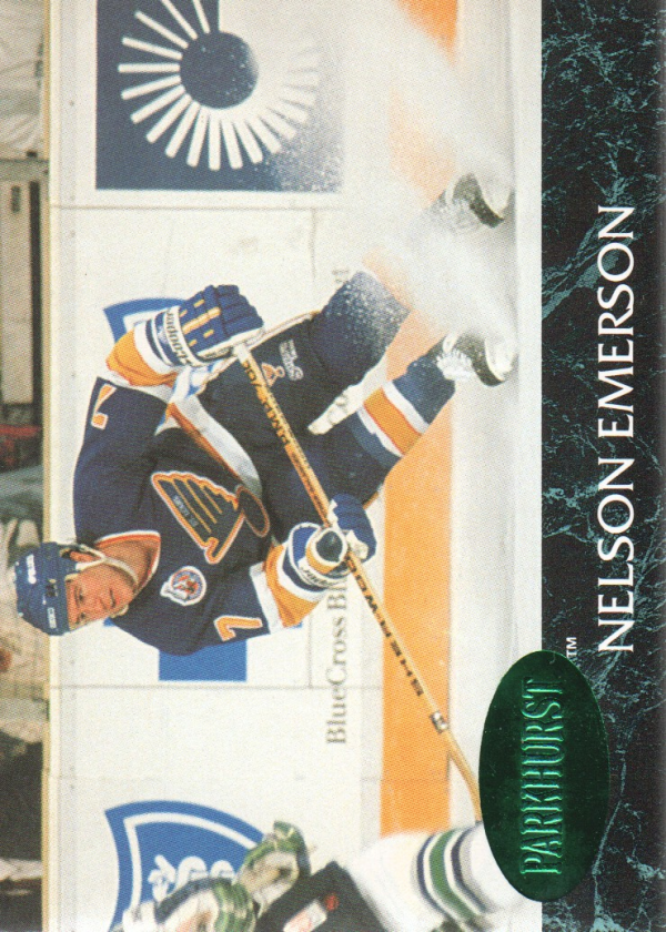 1992-93 Parkhurst Emerald Ice #152 Nelson Emerson