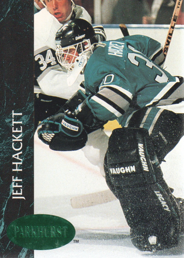 1992-93 Parkhurst Emerald Ice #162 Jeff Hackett