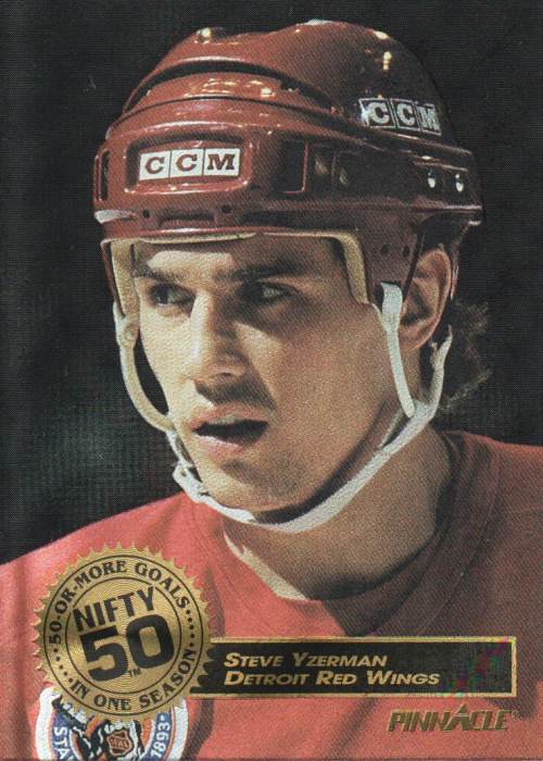 1993-94 Pinnacle Nifty Fifty #8 Steve Yzerman