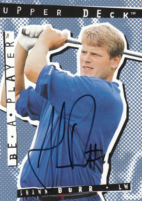 1994-95 Be A Player Autographs #93 Shawn Burr