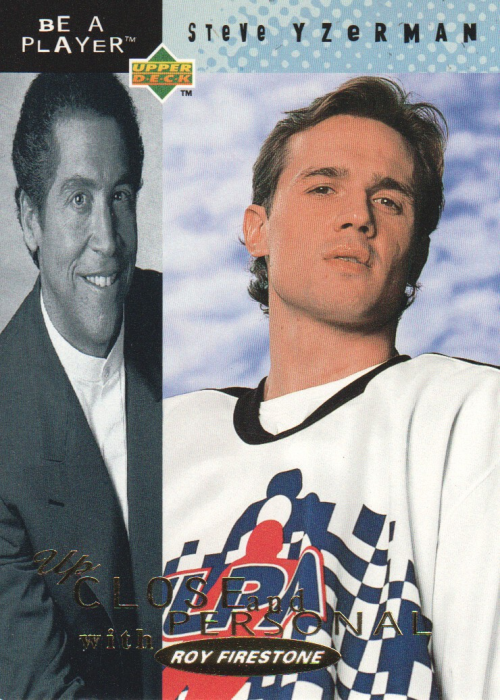 1994-95 Be A Player Up Close and Personal #UC5 Steve Yzerman