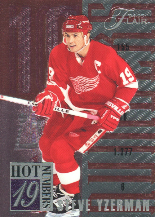 1994-95 Flair Hot Numbers #10 Steve Yzerman