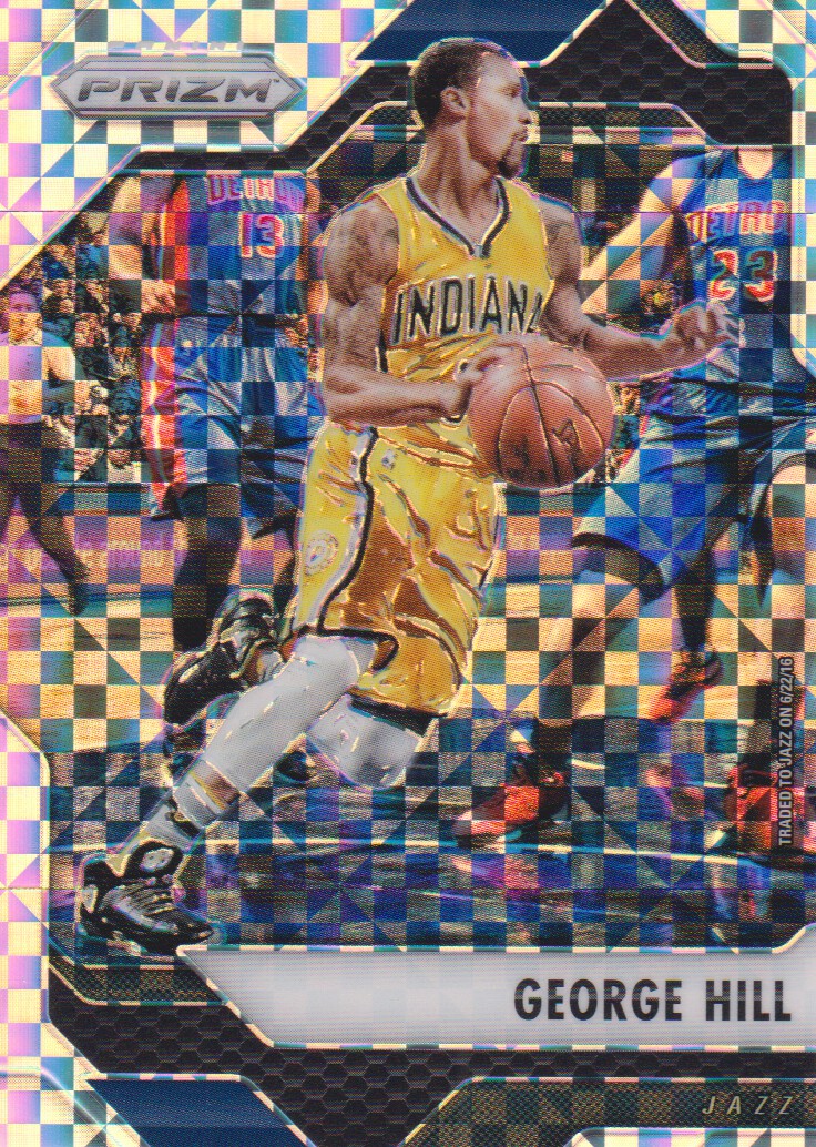 2016-17 panini prizm prizms starburst #106 george hill utah jazz