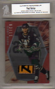 2000-01 BAP Ultimate Memorabilia Game-Used Sticks #GS16 Paul Kariya