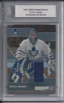 2001-02 BAP Update He Shoots He Scores Prizes #38 Curtis Joseph P