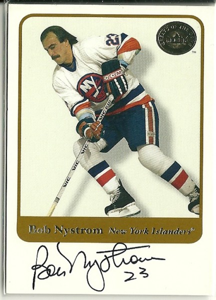 2001-02 Greats of the Game Autographs #4 Bob Nystrom