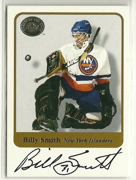 2001-02 Greats of the Game Autographs #17 Billy Smith