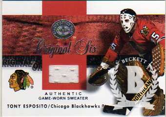 2001-02 Greats of the Game Jerseys #2 Tony Esposito