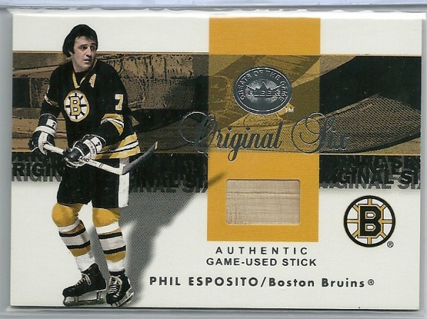 2001-02 Greats of the Game Sticks #2 Phil Esposito