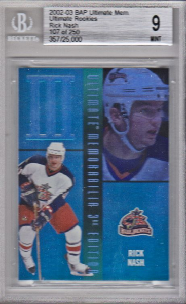 2002-03 BAP Ultimate Memorabilia #2 Rick Nash