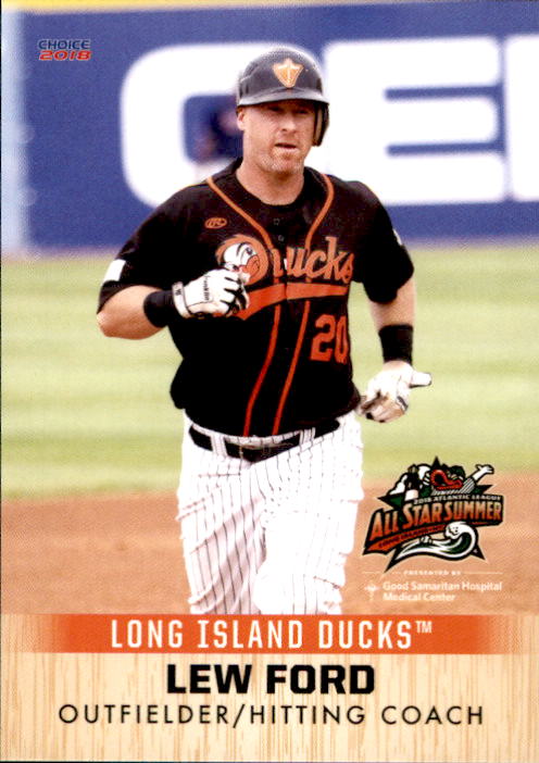 2018 Long Island Ducks Choice 9 Lew Ford Central Islip New York NY