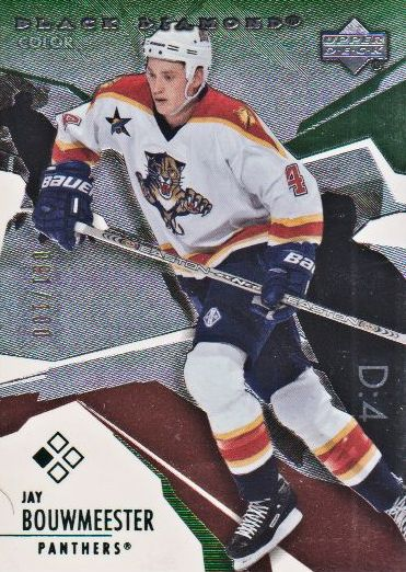 2003-04 Black Diamond Green #20 Jay Bouwmeester