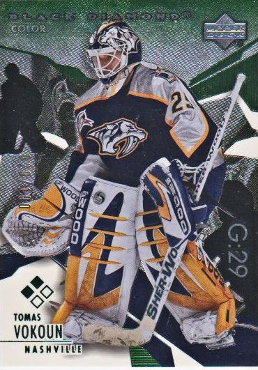 2003-04 Black Diamond Green #116 Tomas Vokoun