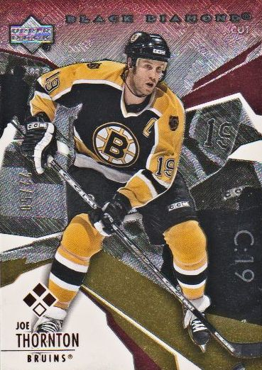 2003-04 Black Diamond Red #144 Joe Thornton