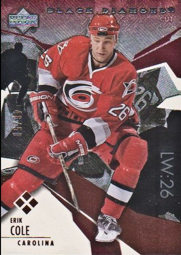 2003-04 Black Diamond Red #170 Erik Cole
