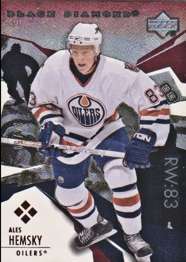 2003-04 Black Diamond Red #182 Ales Hemsky