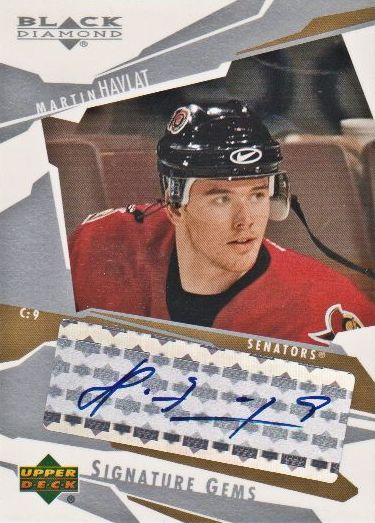 2003-04 Black Diamond Signature Gems #SG11 Martin Havlat