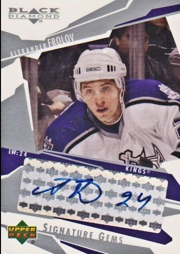 2003-04 Black Diamond Signature Gems #SG32 Alexander Frolov
