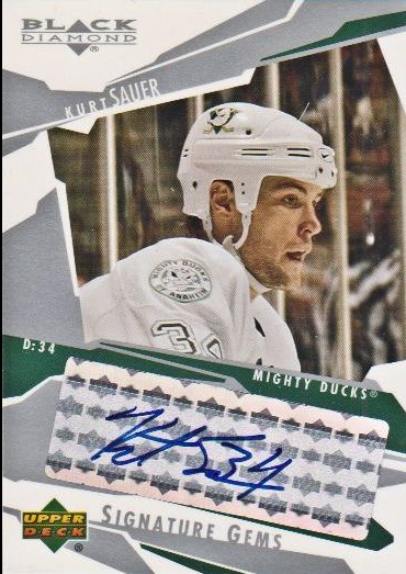 2003-04 Black Diamond Signature Gems #SG34 Kurt Sauer
