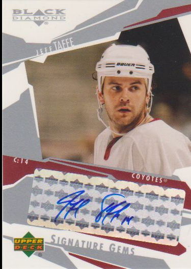 2003-04 Black Diamond Signature Gems #SG37 Jeff Taffe