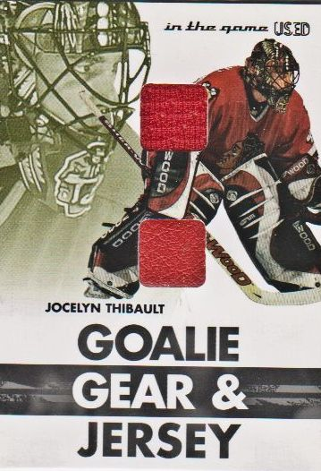 2003-04 ITG Used Signature Series Goalie Gear #9 Jocelyn Thibault/60*