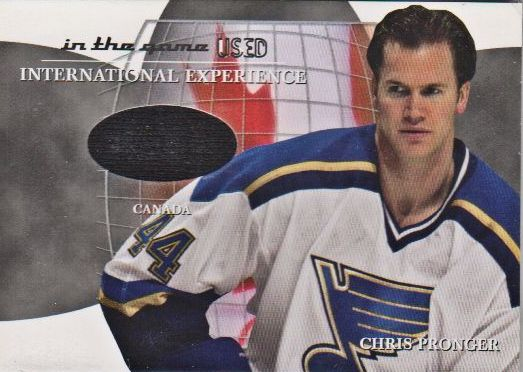 2003-04 ITG Used Signature Series International Experience Jerseys #13 Chris Pronger