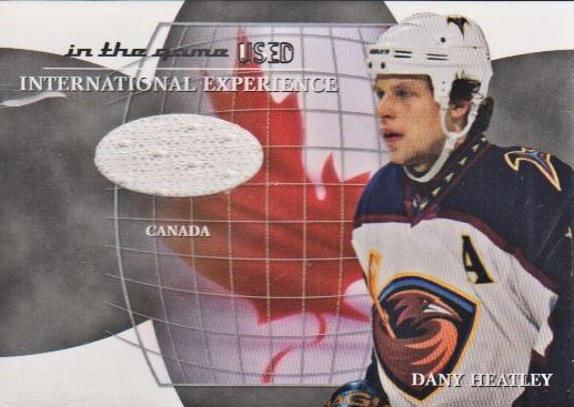 2003-04 ITG Used Signature Series International Experience Jerseys #14 Dany Heatley