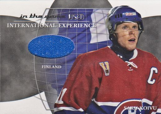 2003-04 ITG Used Signature Series International Experience Jerseys #17 Saku Koivu