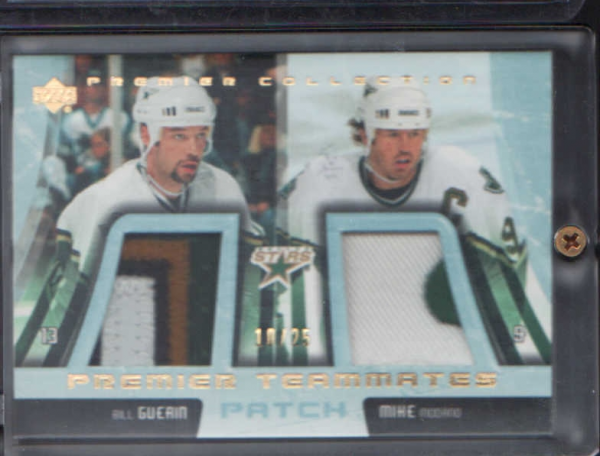 2003-04 UD Premier Collection Teammates Patches #PTDS2 Bill Guerin/Mike Modano