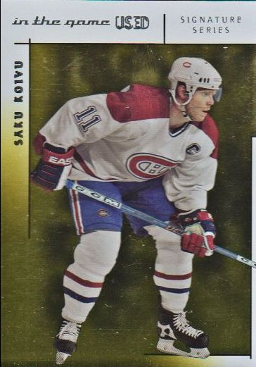2003-04 ITG Used Signature Series Gold #58 Saku Koivu