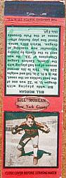 1934 Diamond Matchbooks #81 Bill Morgan G/R/T